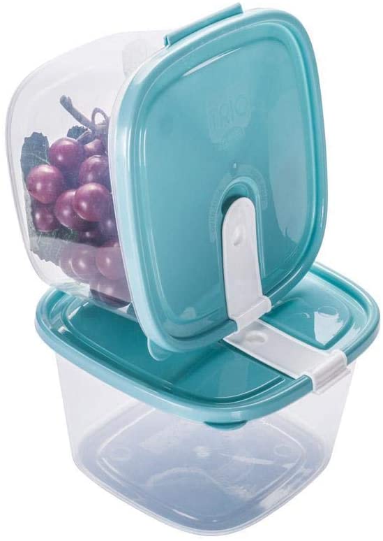 Plastic Food Storage Containers w/attached Lids. Multi sizes Containers
