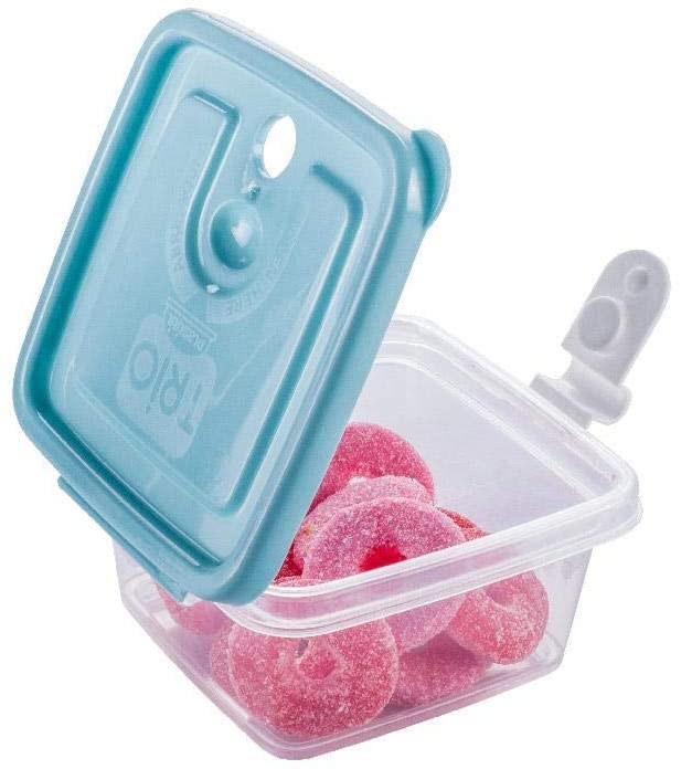 Plastic Food Storage Containers w/attached Lids. Multi sizes Containers
