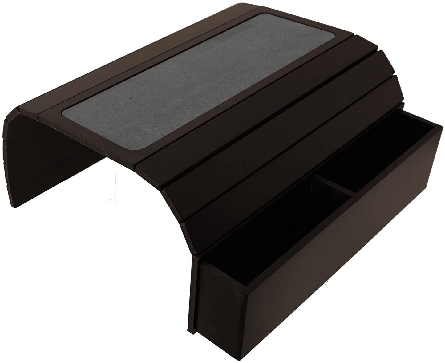 Sofa Tray Table with EVA Base. Remote Control and Cellphone Organizer with Pockets