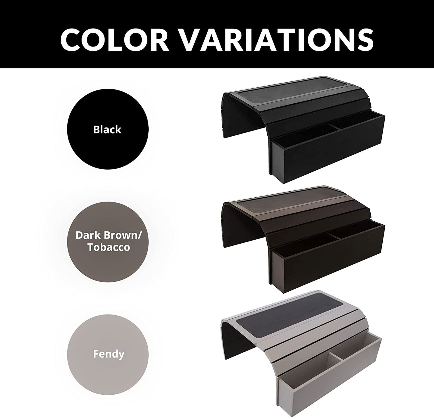Sofa Tray Table with EVA Base. Remote Control and Cellphone Organizer with Pockets