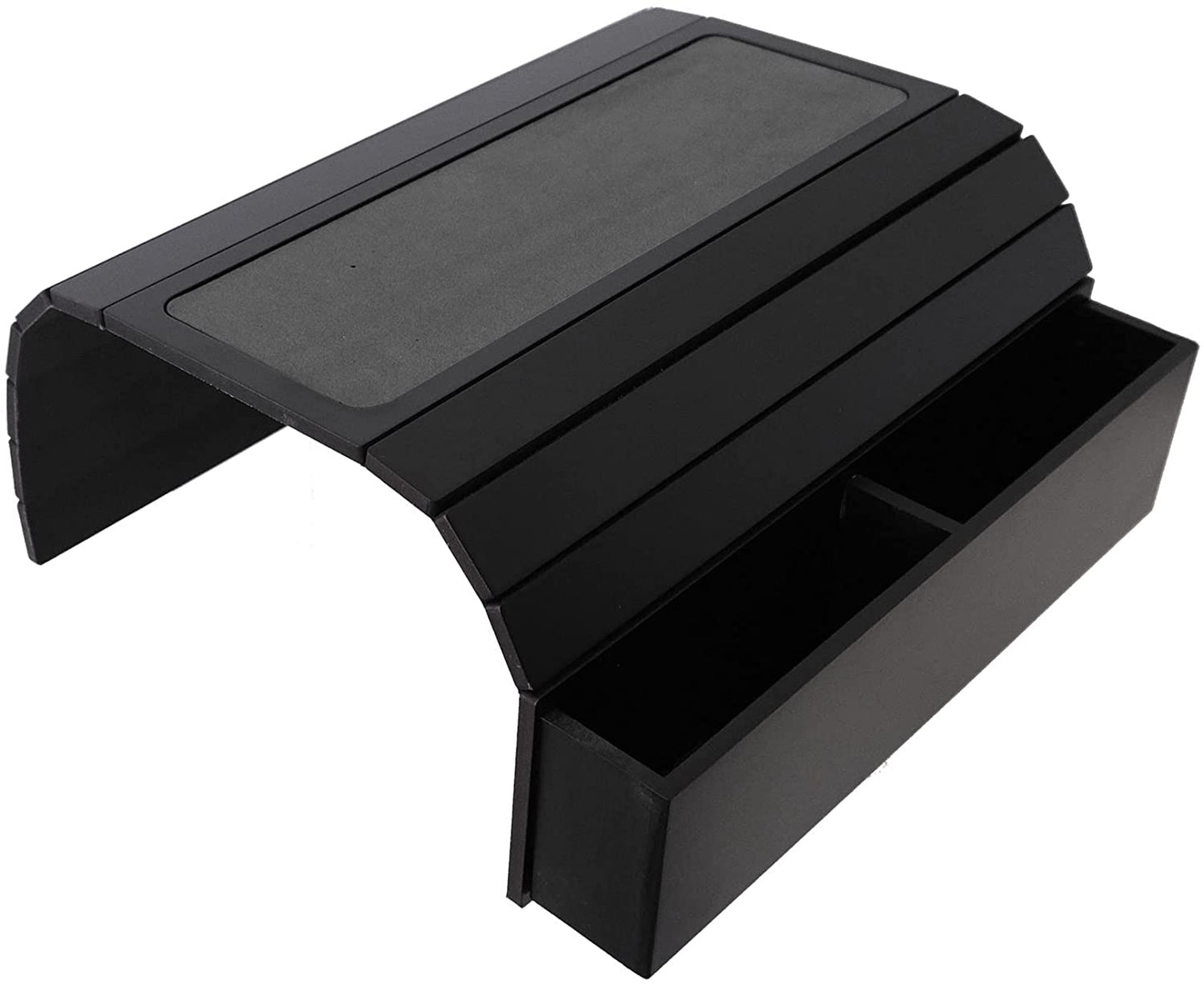 Sofa Tray Table with EVA Base. Remote Control and Cellphone Organizer with Pockets