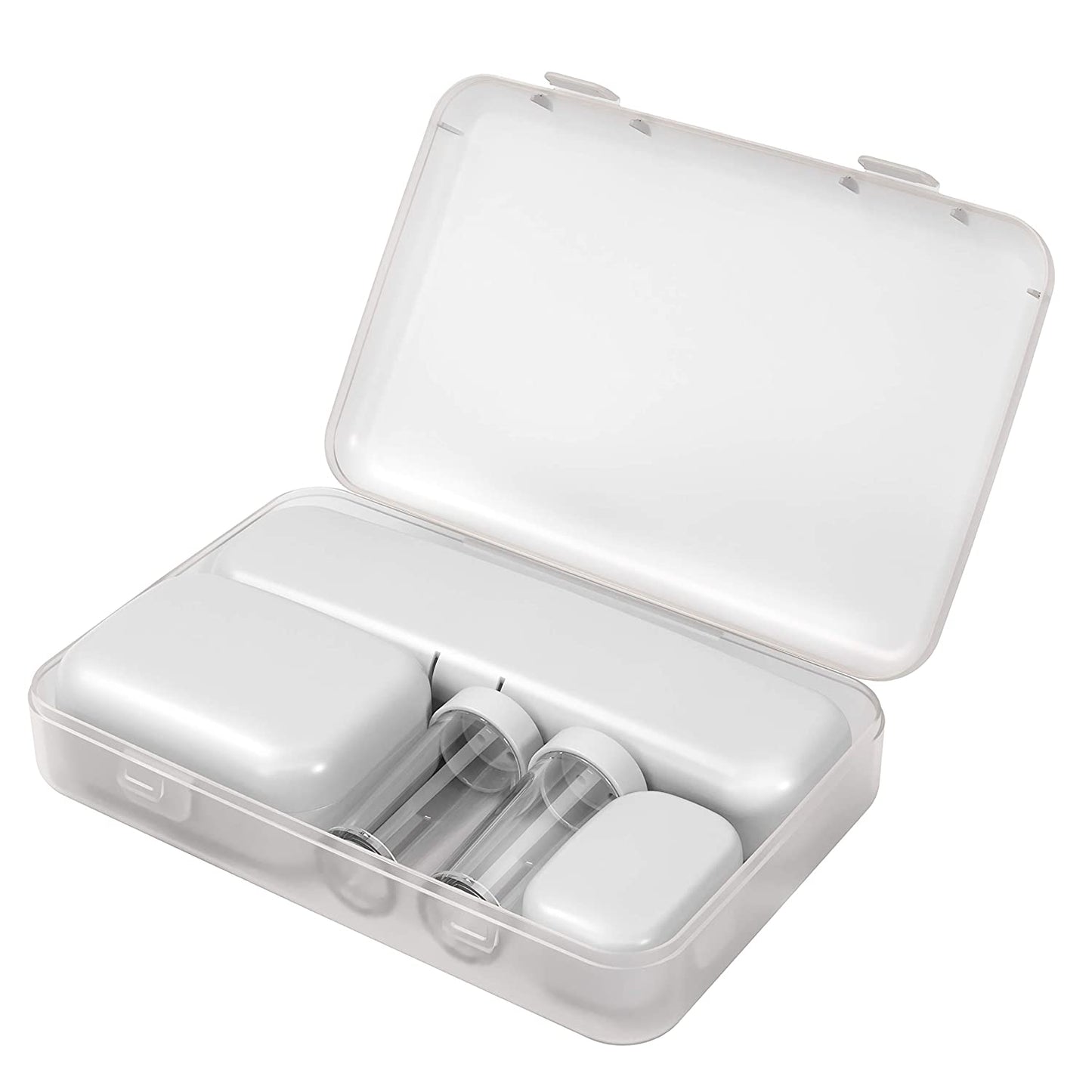 Hard Wall Unbreakable Travel Kit Container TSA Approved with Containers for Toiletries Travel Size.