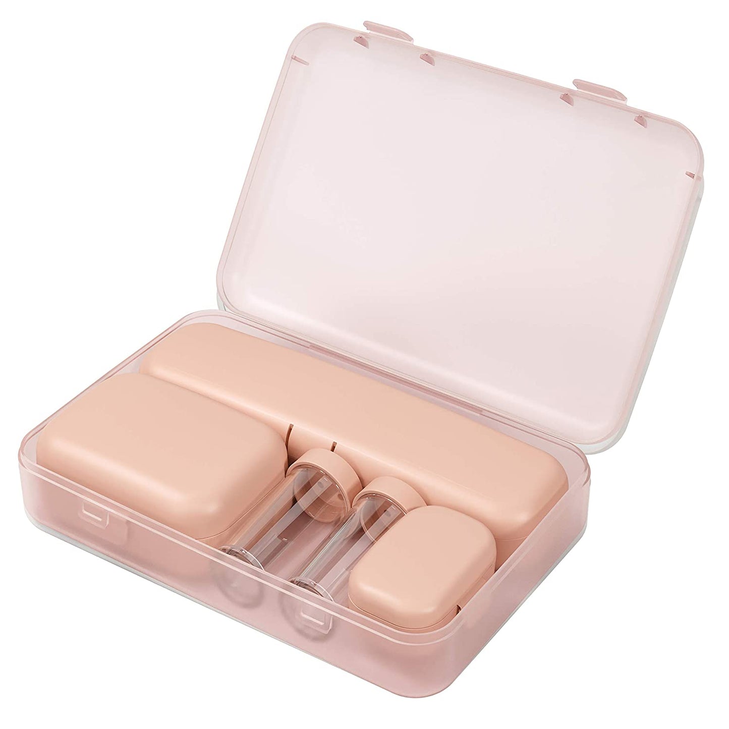 Hard Wall Unbreakable Travel Kit Container TSA Approved with Containers for Toiletries Travel Size.