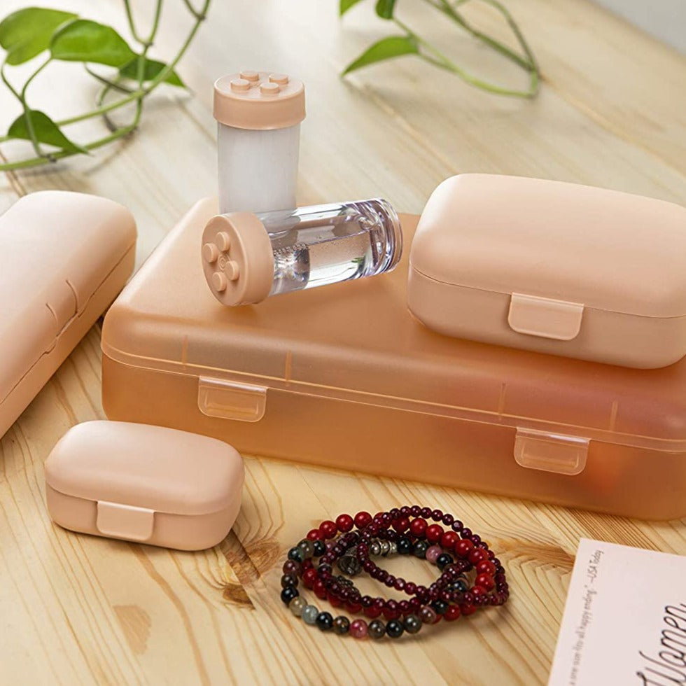 Hard Wall Unbreakable Travel Kit Container TSA Approved with Containers for Toiletries Travel Size.