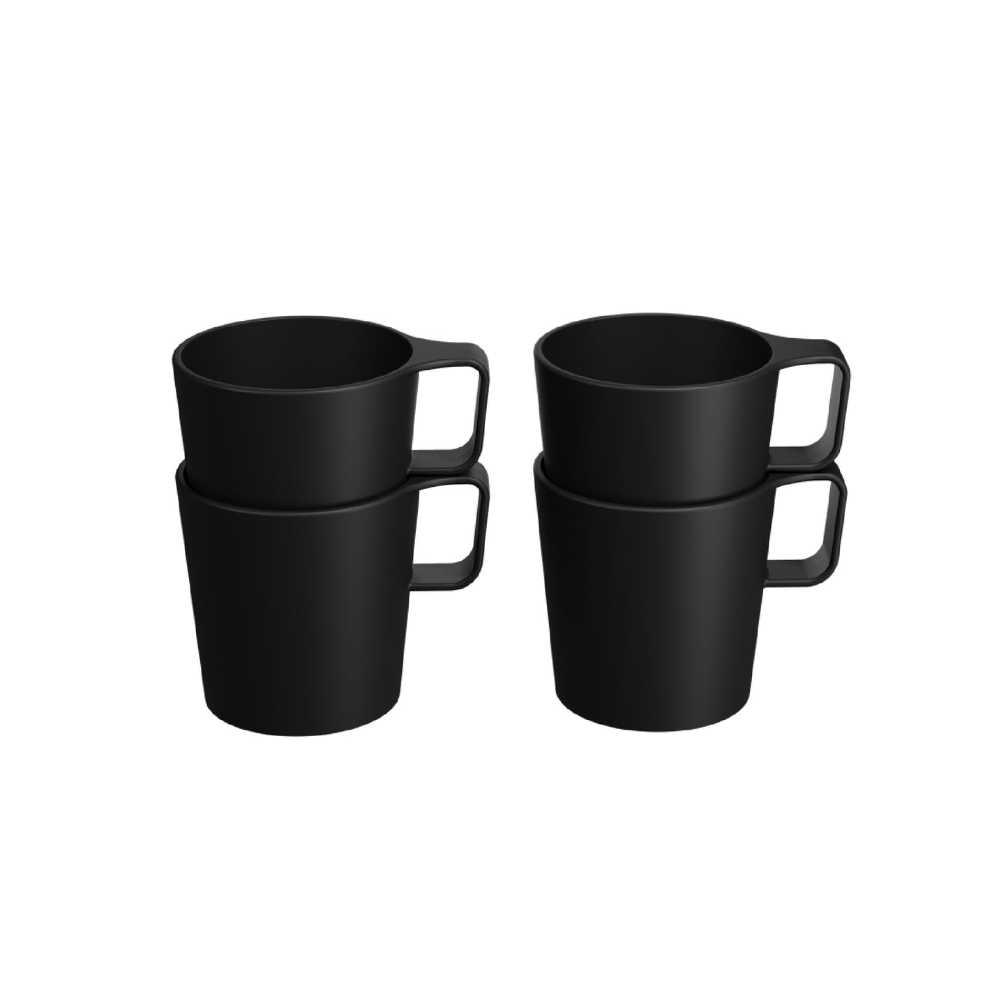COZA Casual Plastic Mug Sets, 4 pcs