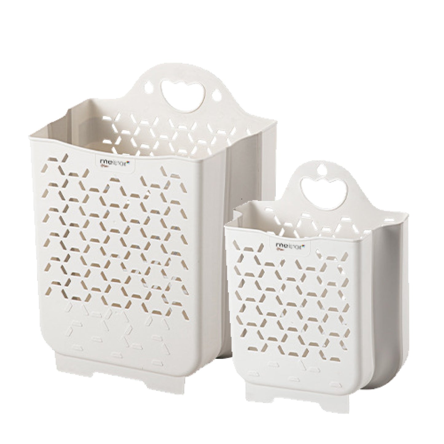 Foldable Plastic Laundry Baskets. Wall Hanging Storage Basket. Multi-function Storage Container Waterproof Durable for Bedroom and Bathroom