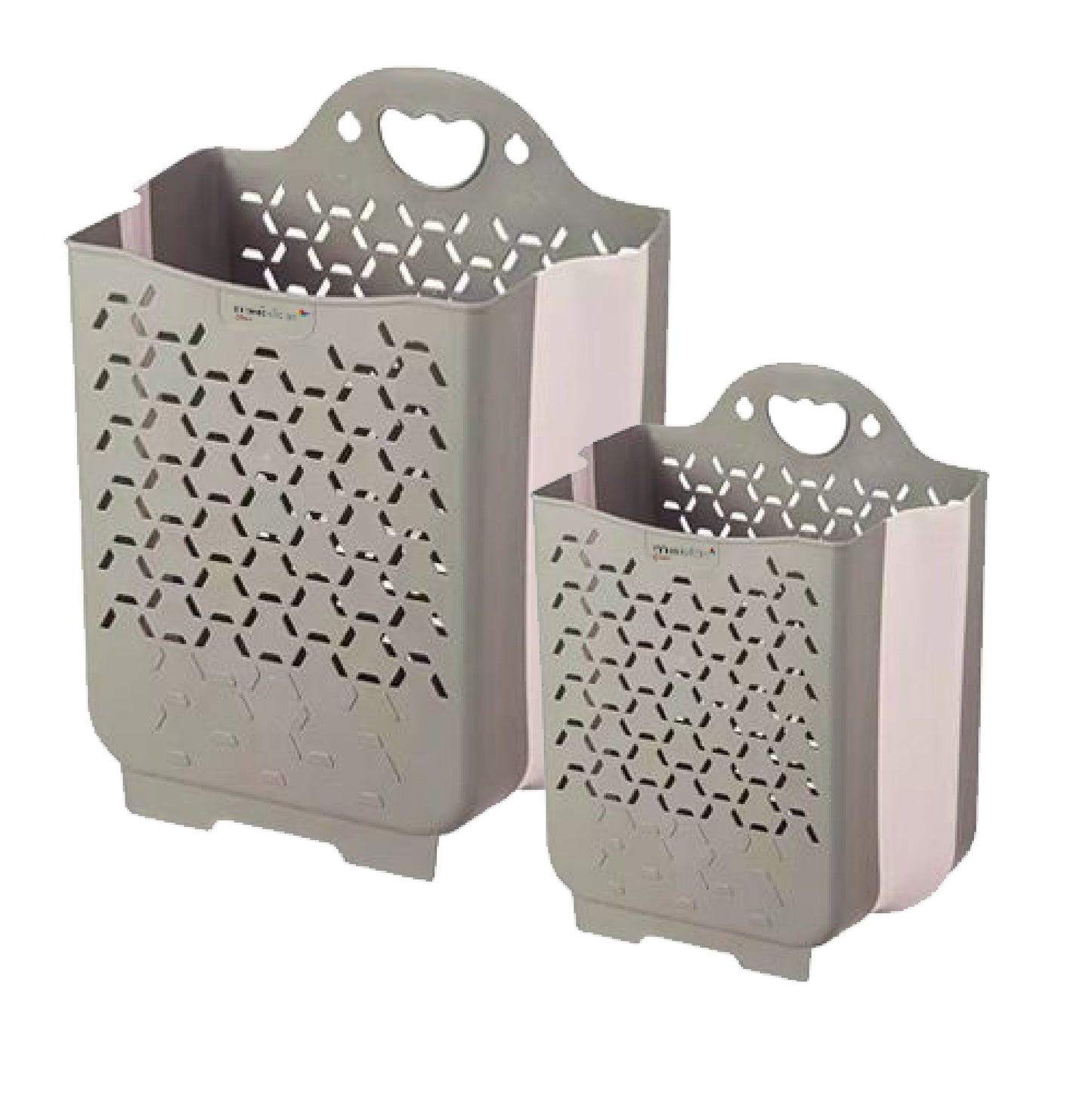 Foldable Plastic Laundry Baskets. Wall Hanging Storage Basket. Multi-function Storage Container Waterproof Durable for Bedroom and Bathroom