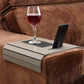 Sofa Tray Table wth EVA Base and Cellphone Holder. Fits Over Square Chair arms