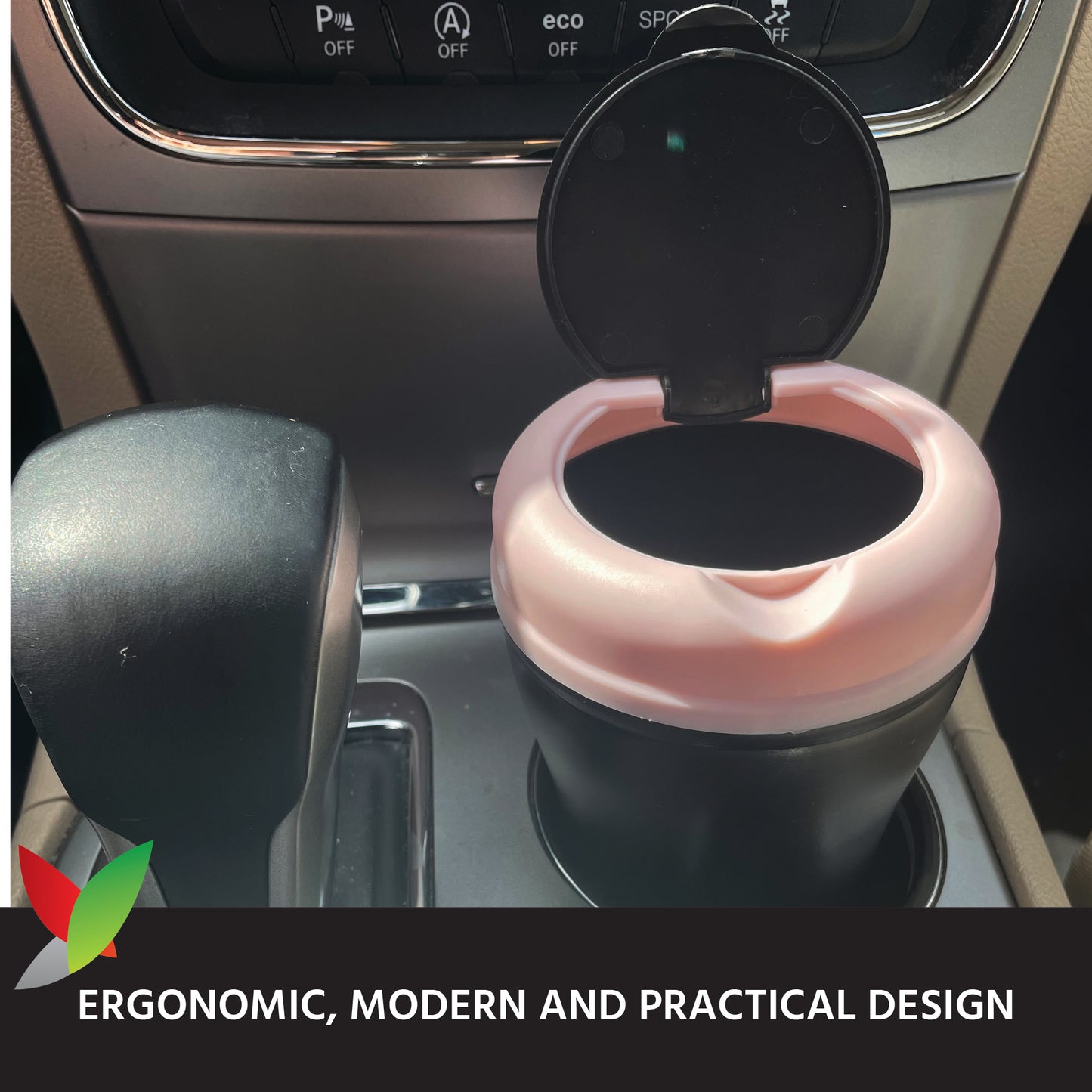 Mini Car Trash Can with Lid, Automotive Cup Holder Mini Vehicle Garbage Can Trash Bin for Car. Fit in Side Door Cup Holder for Receipts