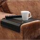 Sofa Couch Arm Tray Table with EVA Base. Weighted Sides. Fits Over Square Chair arms