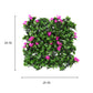 Artificial Flower Wall Fence Top Mediterranean Fern & Faux Ivy Vine Leaf Grass Decoration for Outdoor and Indoor