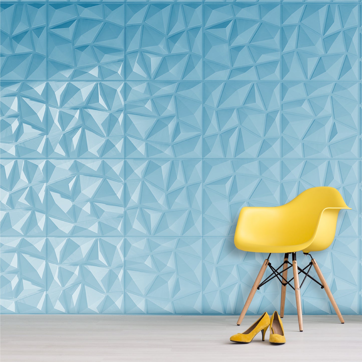 Decorative 3D Wall Panels Textured for Interior and Exterior Wall Decor. Design Boards. Pack of 12 Tiles.