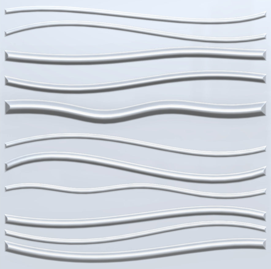 Decorative 3D Wall Panels Textured for Interior and Exterior Wall Decor. Design Boards. Pack of 12 Tiles.