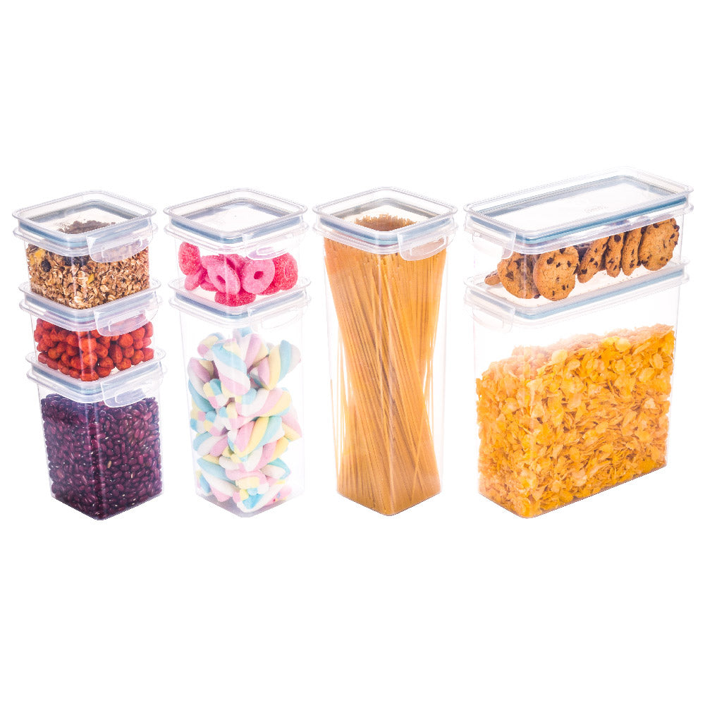 Air Tight Sealable Hermetic Plastic Containers for Food and Cereal Storage