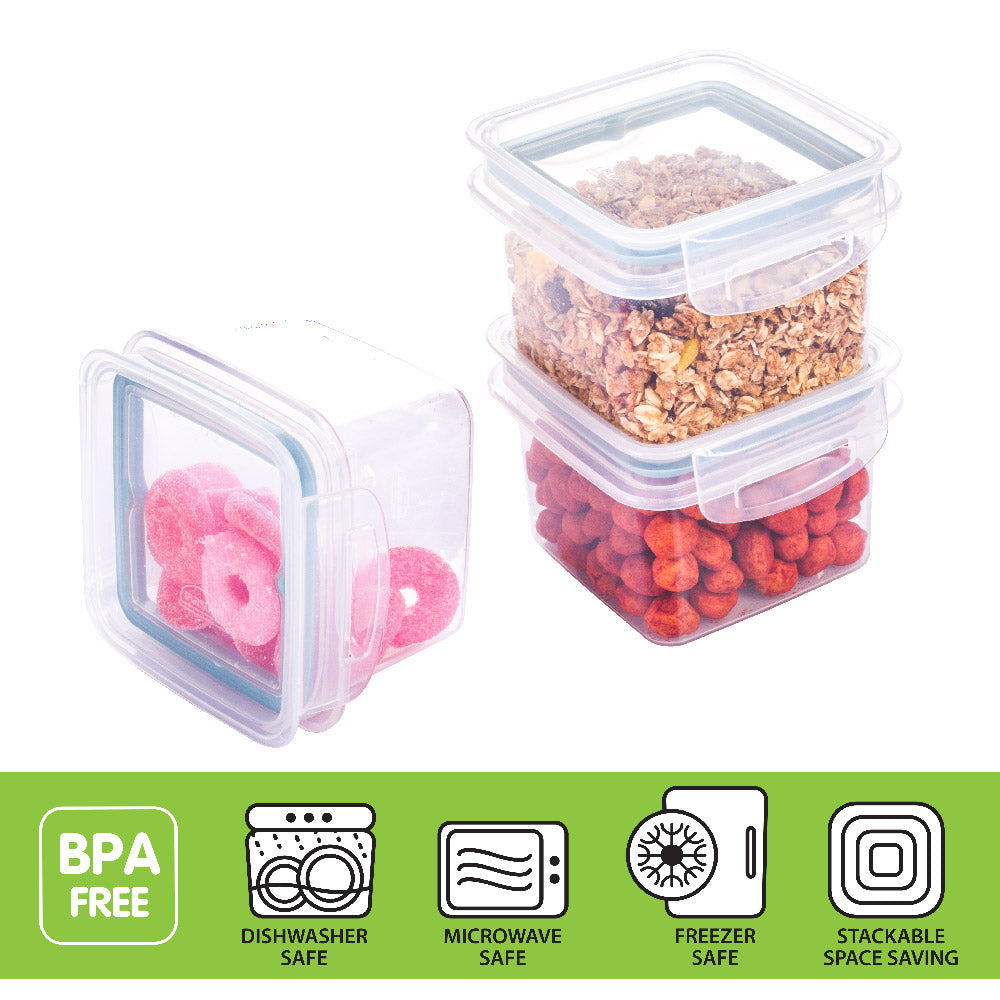 Air Tight Sealable Hermetic Plastic Containers for Food and Cereal Storage