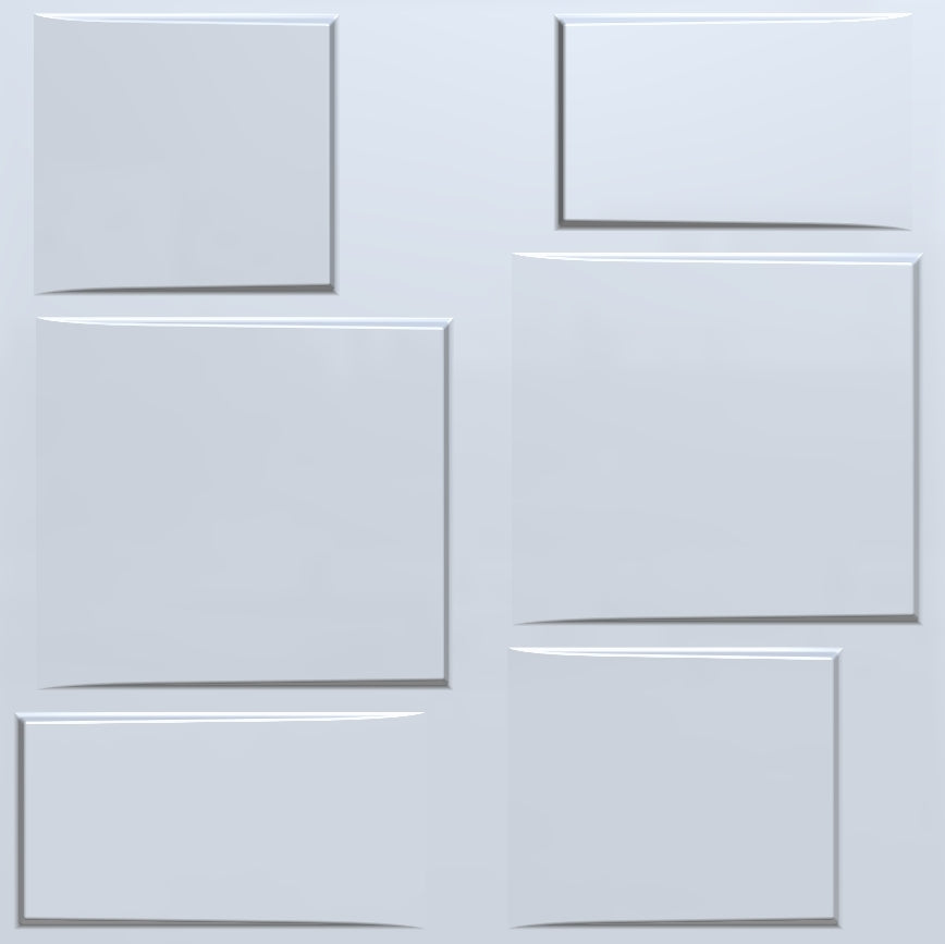 Decorative 3D Wall Panels Textured for Interior and Exterior Wall Decor. Design Boards. Pack of 12 Tiles.