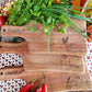 Set of 3 Seasoning Solid Wood Cutting Board Cutting Board With Handle For Kitchen