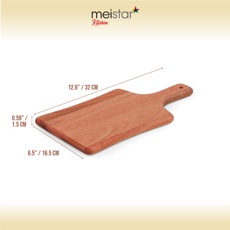 Set of 3 Seasoning Solid Wood Cutting Board Cutting Board With Handle For Kitchen