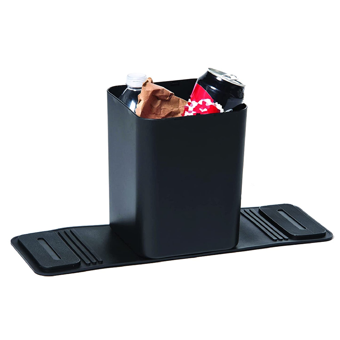 Car Trash Can Bin Waste Container Plastic with 40 Free Disposable Bags. 100% Leak Proof Car Organizer. Automobile Garbage Can.