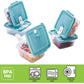 Plastic Food Storage Containers w/attached Lids. Multi sizes Containers