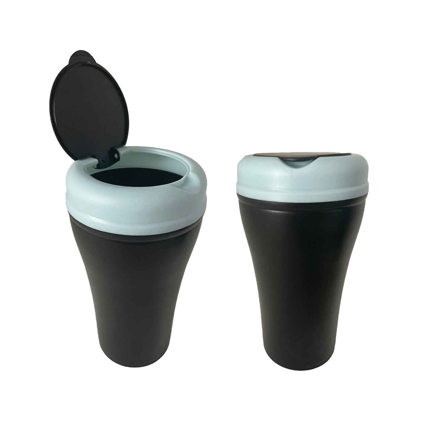 Mini Car Trash Can with Lid, Automotive Cup Holder Mini Vehicle Garbage Can Trash Bin for Car. Fit in Side Door Cup Holder for Receipts