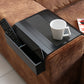Sofa Tray Table with EVA Base. Remote Control and Cellphone Organizer with Pockets