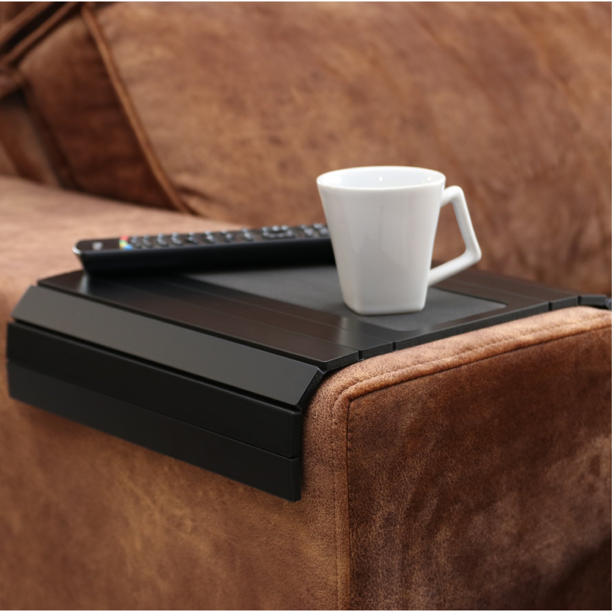 Sofa Couch Arm Tray Table with EVA Base. Weighted Sides. Fits Over Squ –  meistar