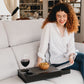 Sofa Arm Table, Arm Rest Table Holder for Sofa, Sofa and Bed Drink Caddy with Drawer