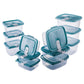 Plastic Food Storage Containers w/attached Lids. Multi sizes Containers